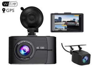 ドライブレコーダー 前後カメラ 4K 高画質 　HDR機能 GPS搭載　 Wi-Fi搭載　 Gセンサー 170度広角　32GBカード付