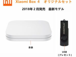 Xiaomi box 4 小米盒子4 (2018年2月発売 音声認識機能リモコン付属 中国境内テレビの番組と映画と現場放送と海外映画が見えます。オリジナルセット