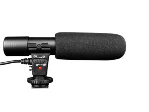 CHAOYILIU 外付けマイク 一眼レフ マイク 外部マイク カメラマイクロホン 指向性コンデンサーマイク Nikon Canon DV ブラック 日本語取扱説明書付