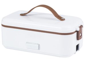 *新型* 電熱弁当箱 ご飯が炊ける 加熱 保温 弁当箱 男子 女子 子供 ランチ お弁当箱 シンプル お弁当 クリスマス 電気 白色 (單層/2層)