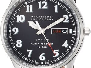 [セイコーウォッチ] 腕時計 マッキントッシュフィロソフィー ソーラー 黒文字盤 ビンテージパイロット FBZD988 メンズ ブラック