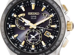 [セイコーウォッチ] 腕時計 アストロン ソーラーGPS衛星電波 デュアルタイム表記 チタンモデル サファイアガラス SBXB073 メンズ シルバー