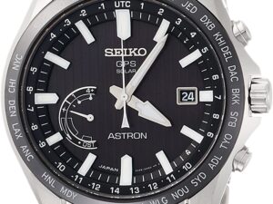 [セイコーウォッチ] 腕時計 アストロン GPSソーラー ストライプ文字盤 SBXB161 メンズ シルバー