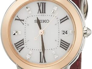 [セイコーウォッチ] 腕時計 ルキア ダイヤ入りダイヤル チタンモデル SSQW038 レディース レッド
