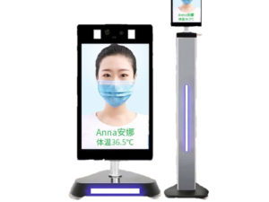 AI顔認識温度検知カメラ　タッチパネル操作 測定 体表温度検知カメラ  感染予防 高性能 スタンド付き 飲食店 業務用 非接触体温計