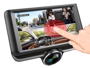 ドライブレコーダー24時間駐車監視  車載前後カメラ 同時録画　360度全方位録画　日本語操作　タッチ画面操作簡単　あおり運転防止