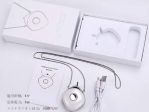 パーソナル空気清浄機 小型ポータブル イオン発生器 携帯型 首かけ  ウイルス除去 PM2.5除去率96％ 大人 妊婦 子供 赤ちゃん 静音 USB充電式 個人用空気清浄器 3色