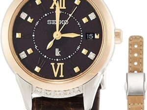 [セイコーウォッチ] 腕時計 ルキア ピエール・エルメ限定 限定1,500本 ソーラー電波 ブラウンクロコダイル革バンド SSVW142 レディース ブラウン