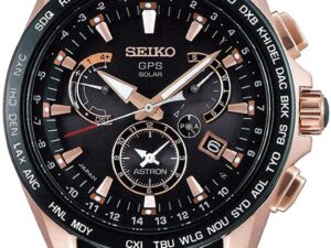 [セイコーウォッチ] 腕時計 アストロン GPSソーラー デュアルタイム SBXB055 メンズ ブラック