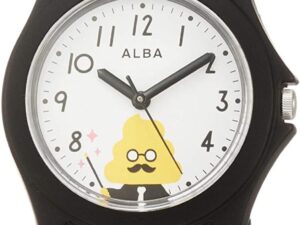 [セイコーウォッチ] キッズ腕時計 アルバ うんこ漢字ドリルモデル ホワイト文字盤 AQGS013 ボーイズ ブルー