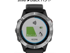 GARMIN (ガーミン) fenix6 silver/Black バンド付き 音楽再生機能 マルチスポーツ型GPSウォッチ 最大13日間稼働